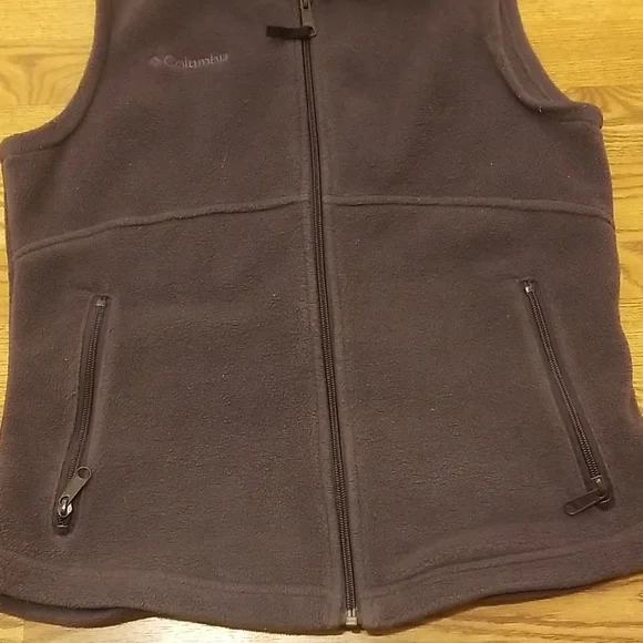 Columbia Dark Purple Fleece Vest - Picture 3 of 6